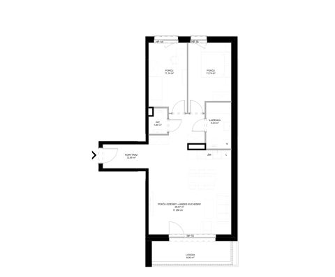 Plan 3 pok. 71m²