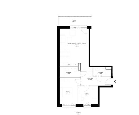 Plan 3 pok. 67m²