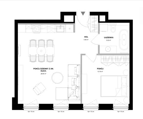 Plan 2 pok. 53m²