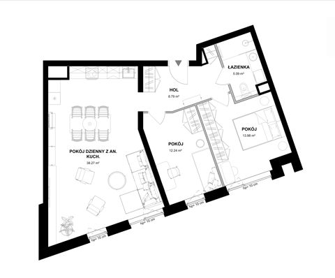 Plan 3 pok. 78m²