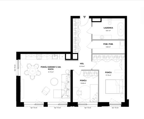 Plan 3 pok. 87m²