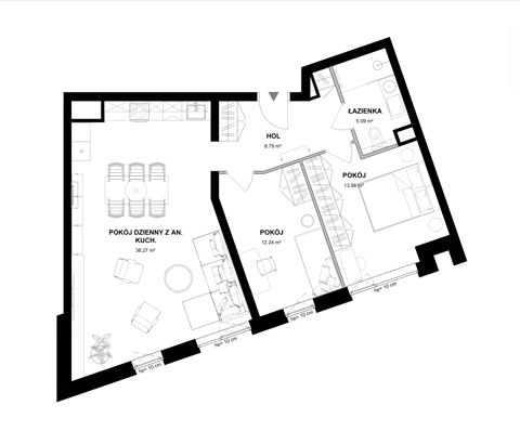 Plan 3 pok. 78m²
