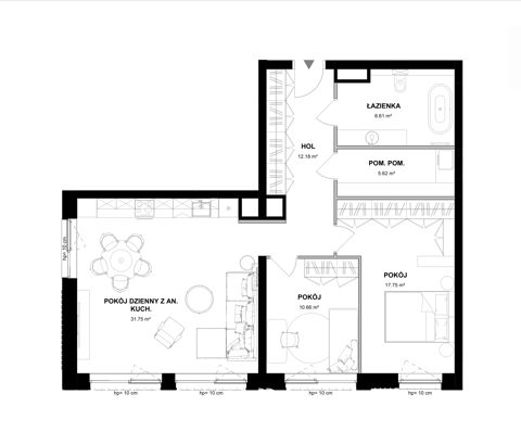 Plan 3 pok. 87m²