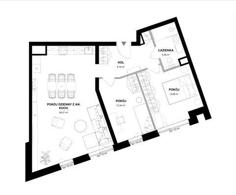 Plan 3 pok. 78m²