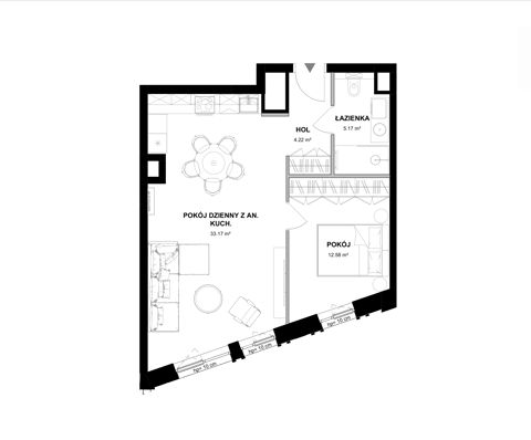 Plan 2 pok. 55m²