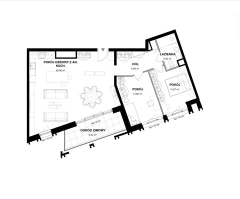 Plan 3 pok. 101m²