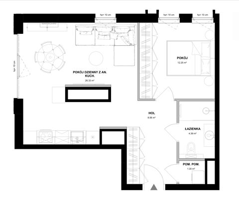 Plan 2 pok. 53m²
