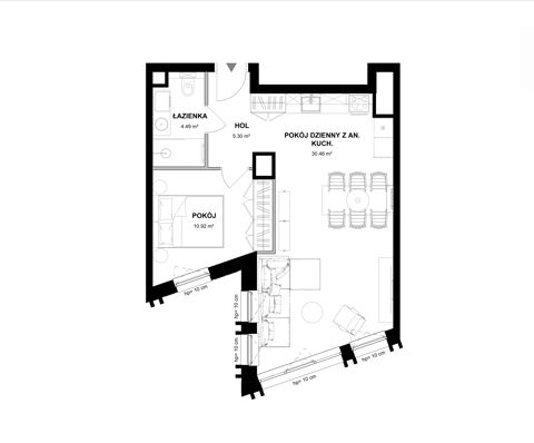 Plan 2 pok. 51m²