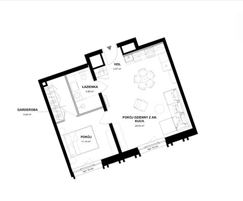 Plan 2 pok. 53m²