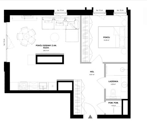 Plan 2 pok. 53m²