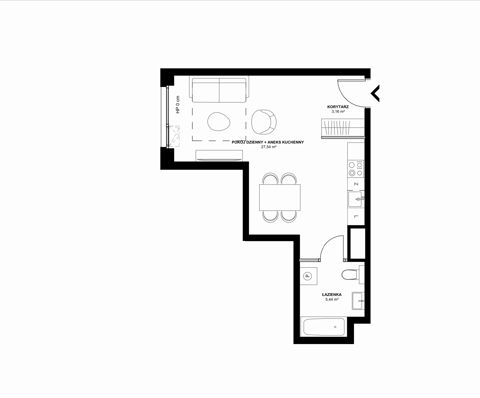 Plan 1 pok. 36m²