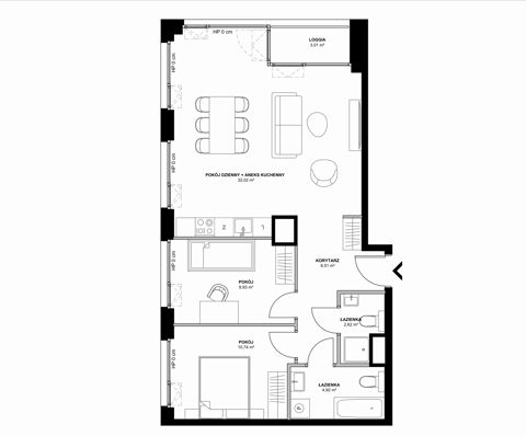 Plan 3 pok. 69m²