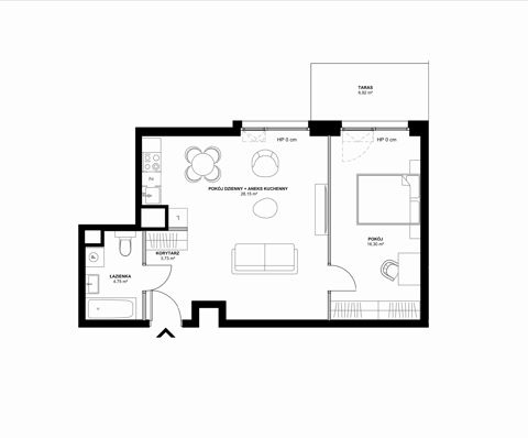 Plan 2 pok. 53m²