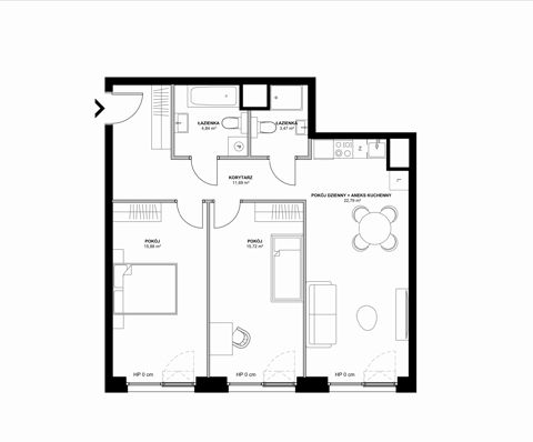 Plan 3 pok. 74m²