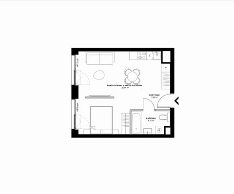 Plan 2 pok. 37m²