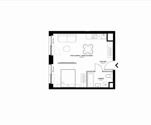 Plan 2 pok. 37m²