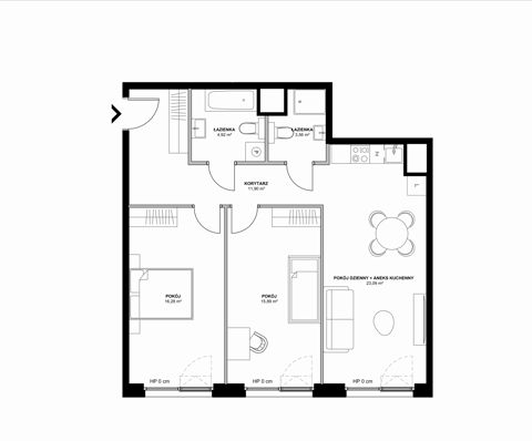 Plan 3 pok. 76m²