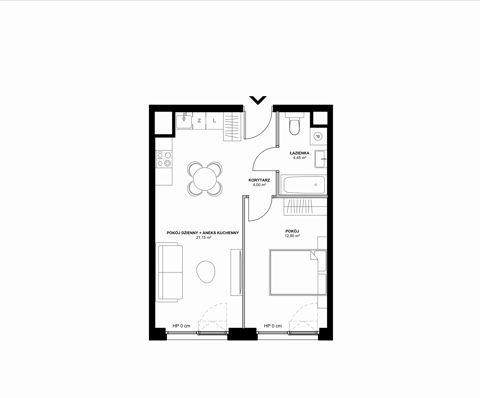 Plan 2 pok. 42m²