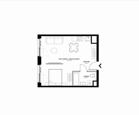Plan 2 pok. 38m²