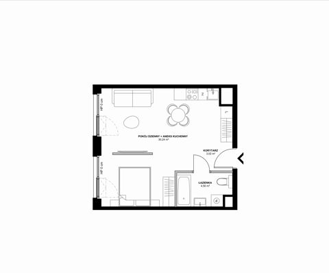 Plan 2 pok. 38m²