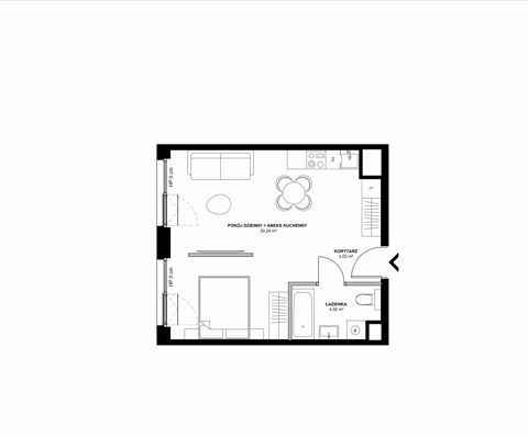 Plan 2 pok. 38m²
