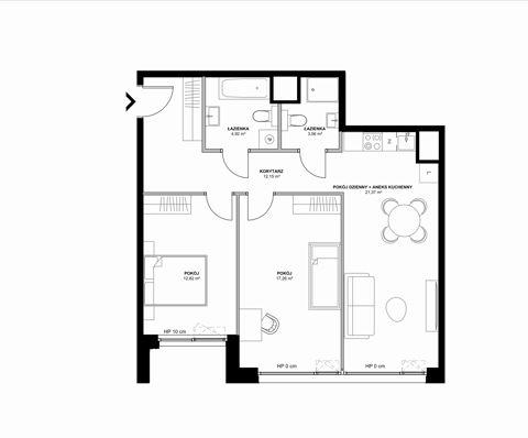 Plan 3 pok. 72m²