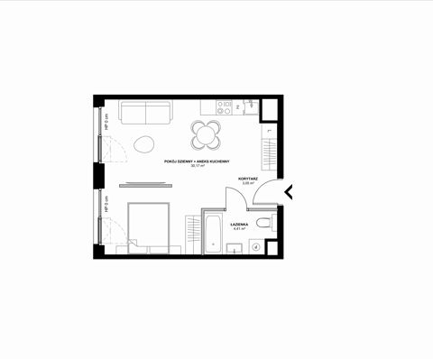 Plan 2 pok. 38m²