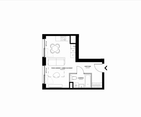Plan 1 pok. 29m²