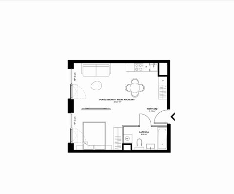 Plan 2 pok. 39m²