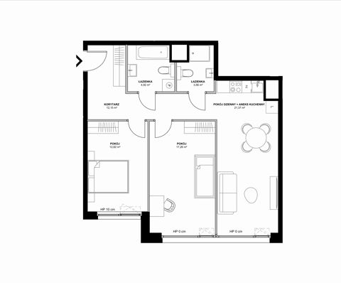 Plan 3 pok. 72m²