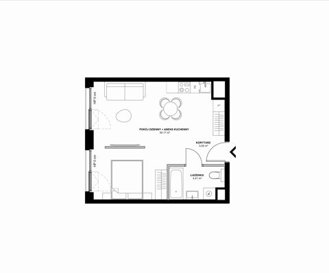 Plan 2 pok. 38m²