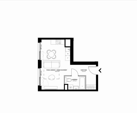 Plan 1 pok. 29m²