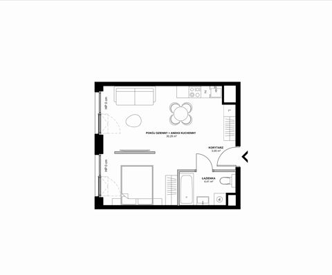 Plan 2 pok. 38m²
