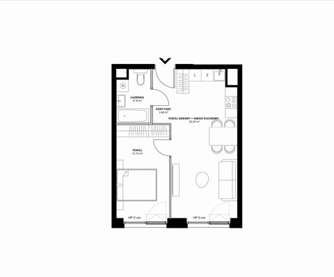 Plan 2 pok. 43m²