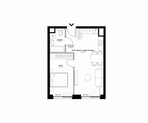 Plan 2 pok. 42m²