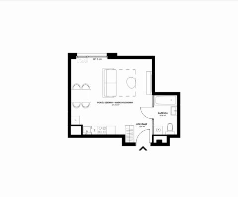 Plan 1 pok. 35m²