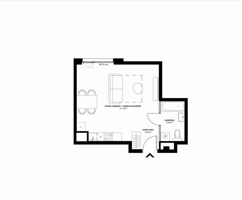 Plan 1 pok. 35m²