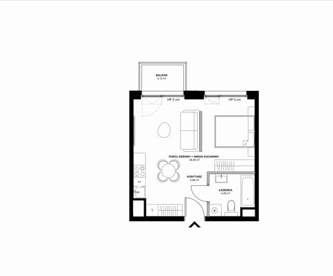 Plan 2 pok. 34m²