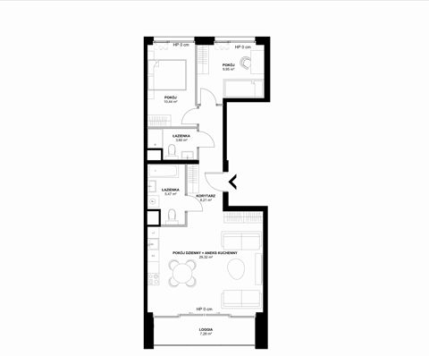 Plan 3 pok. 67m²