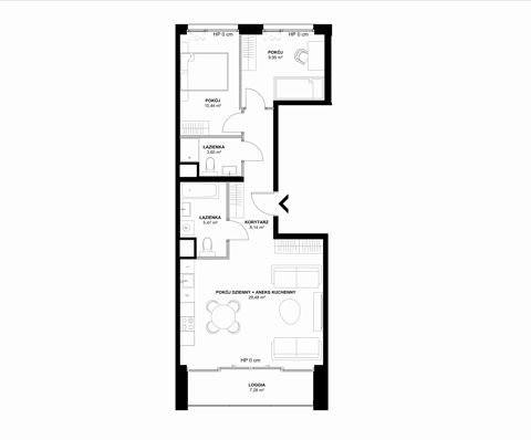 Plan 3 pok. 67m²