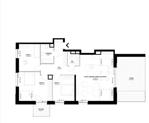 Plan 4 pok. 99m²