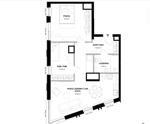 Plan 3 pok. 72m²