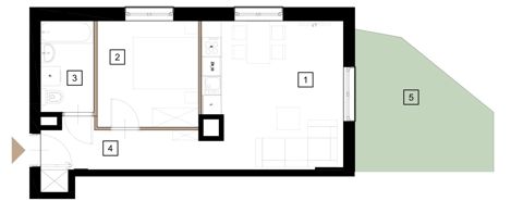Plan 2 pok. 42m²