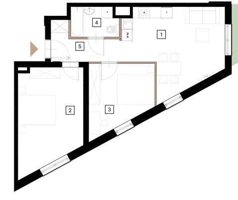 Plan 3 pok. 60m²