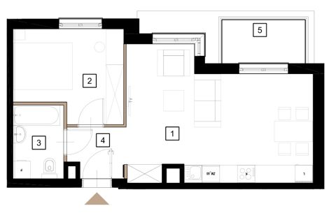 Plan 2 pok. 44m²