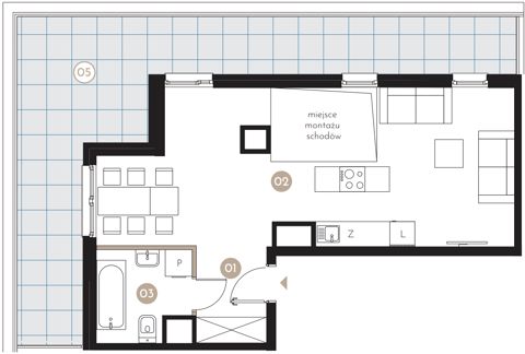 Plan 3 pok. 84m²
