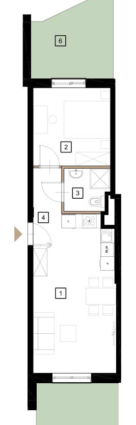 Plan 2 pok. 42m²