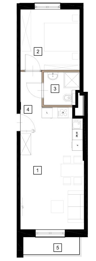 Plan 2 pok. 42m²