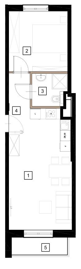 Plan 2 pok. 42m²
