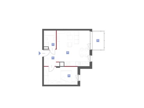 Plan 2 pok. 49m²
